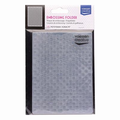 Vaessen Creative Embossing Folder - Kariert